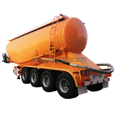 4 axles Bulk cement tank semi trailer