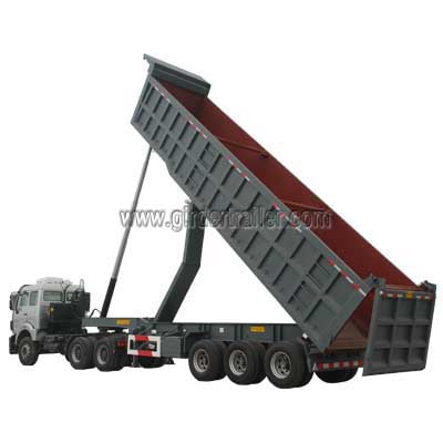 3 axles end dump semi trailer,Hydraulic tipper trailer 3 axles end dump semi trailer,Hydraulic tipper trailer