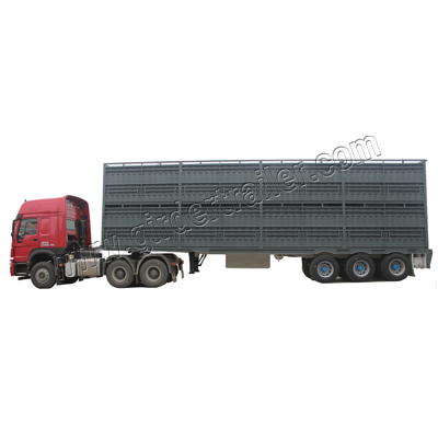 4 layer animals trailer,piglet semi trailer