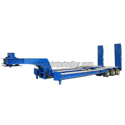 Width Extendable lowboy trailer